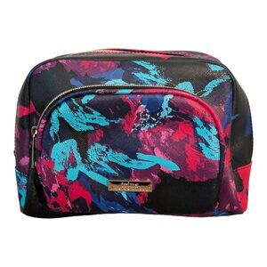TRINA TURK ~ Multi-Color Printed Cosmetics Makeup Travel Bag